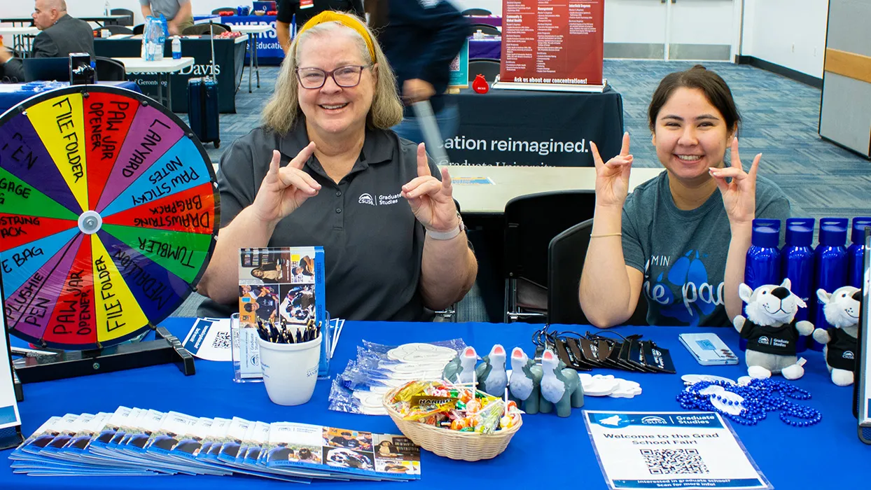 Attendees had the opportunity to explore a wide range of fields at the Graduate School Fair, including health, technology and education.
