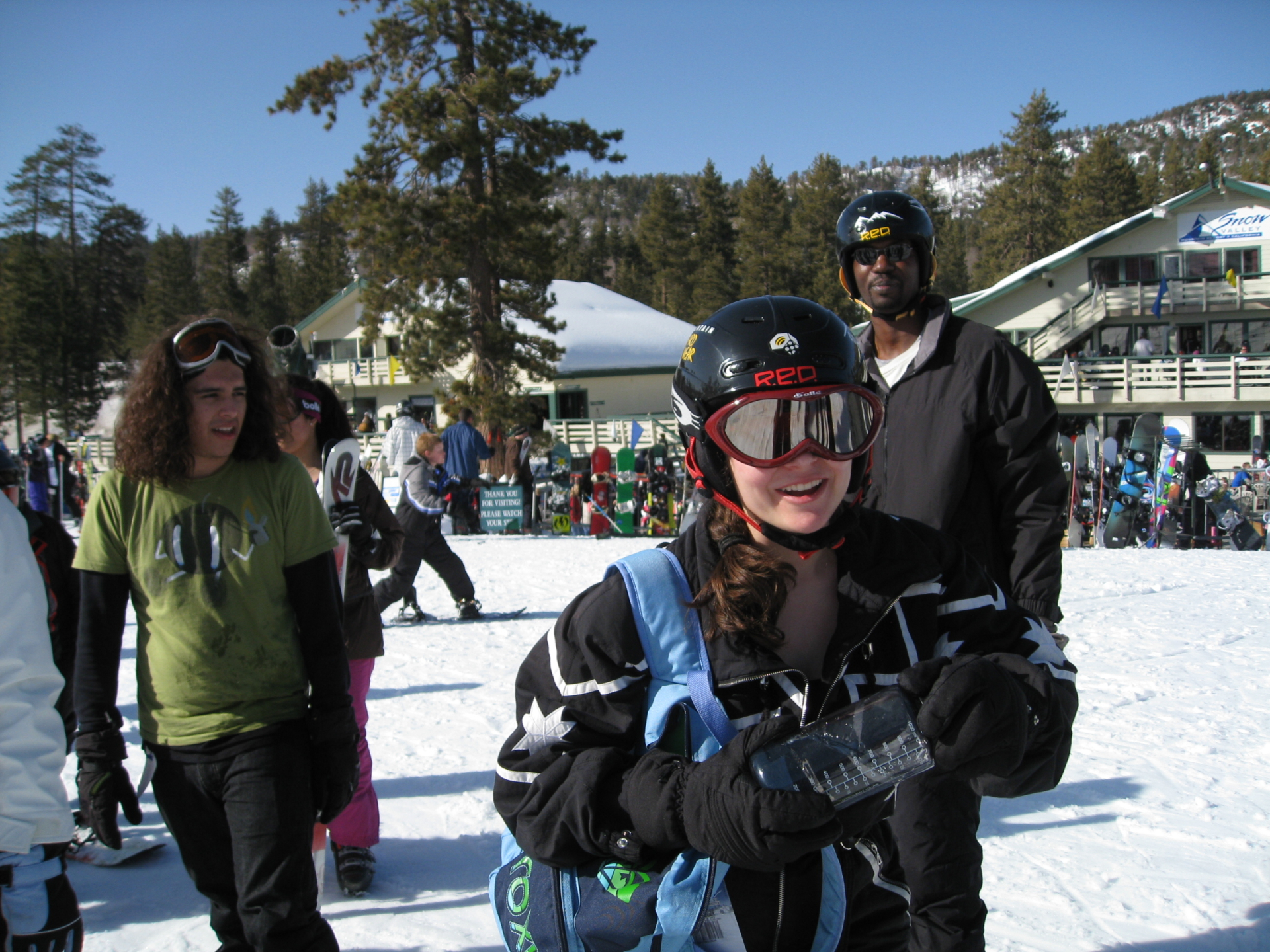 in line at lift